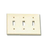 Leviton 88011 3-Gang Standard Size Residential Grade Toggle Switch